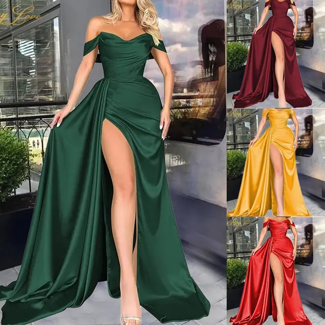 Schlitz-Abendkleid 1