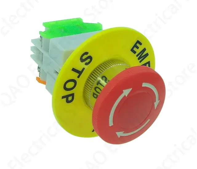Red Emergency Stop Push Button DPST 10A 4