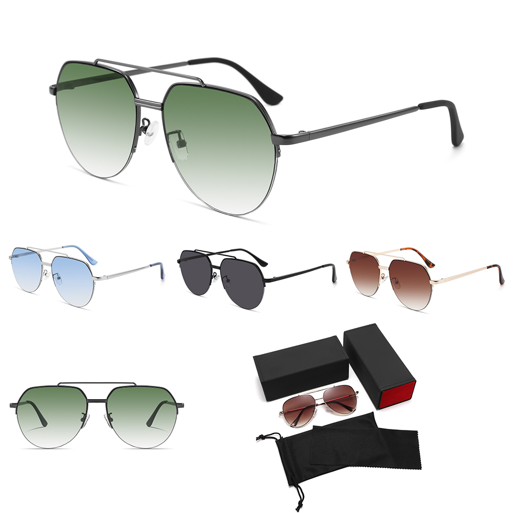 Oversize-Metall-Sonnenbrille