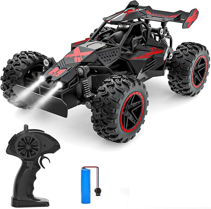 Kids' 1:18 Off-Road RC Truck with Lights