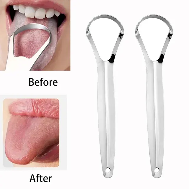 Stainless Steel Tongue Scraper for Bad Breath 2