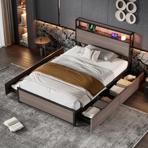 Metal Bed Frame, Single