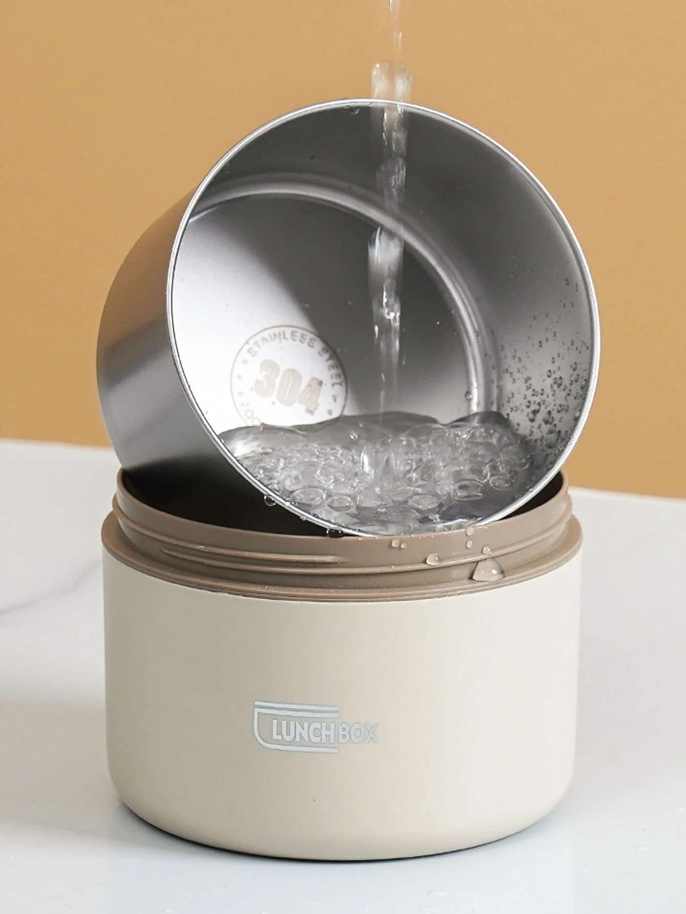 3-teiliges Set: Mikrowellengeeignete Tragbare Isolierte Lebensmittelbehälter Lunchbox aus 4
