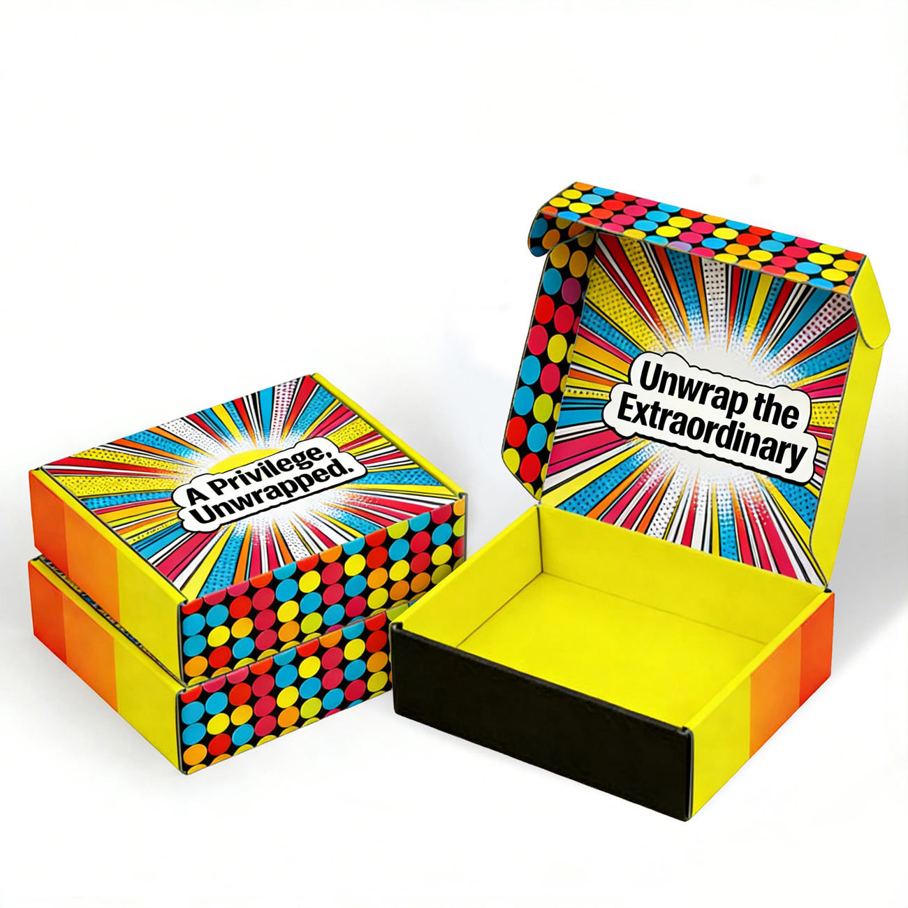 Colored Corrugated Mailer Boxes