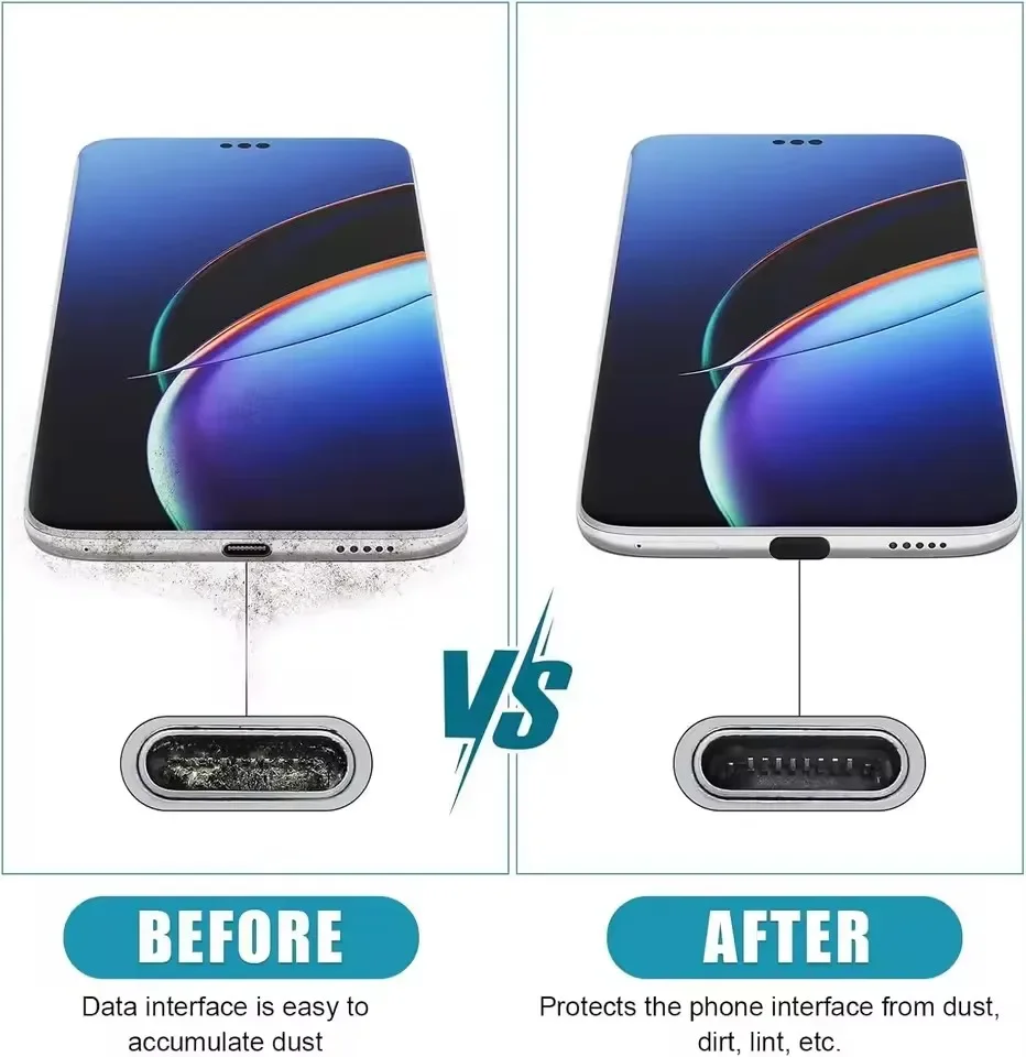 Silikon-Staubschutz für USB-C-Ladeanschluss
