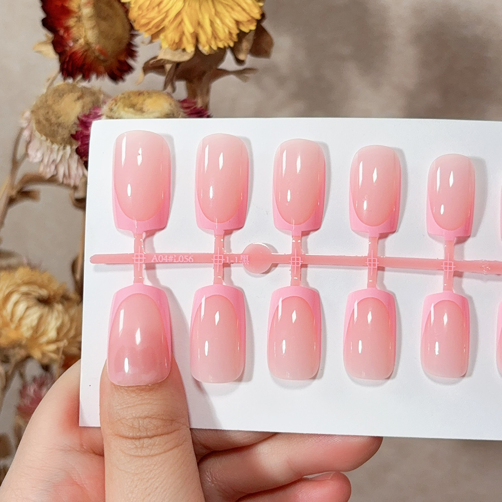 120 Short Square French Nail Tips 4