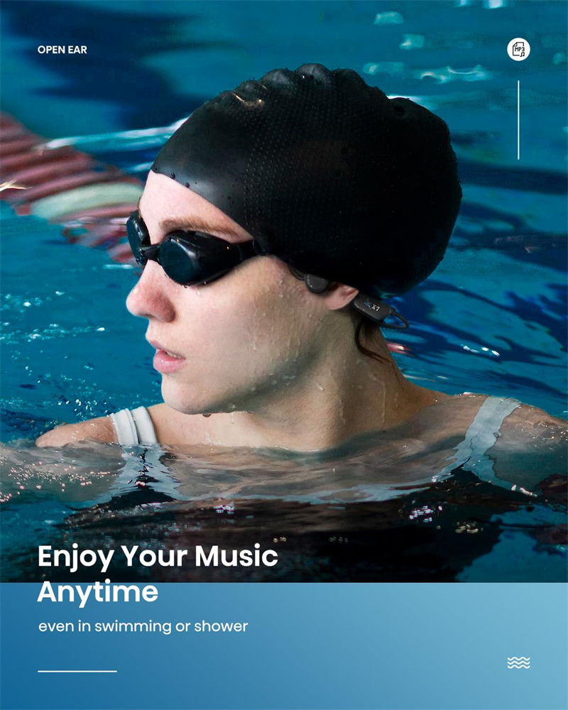 Waterproof Bone Conduction Swimming Headphones 3
