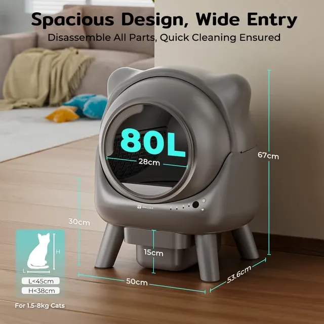 Smart-Selbstreinigende Katzentoilette 2