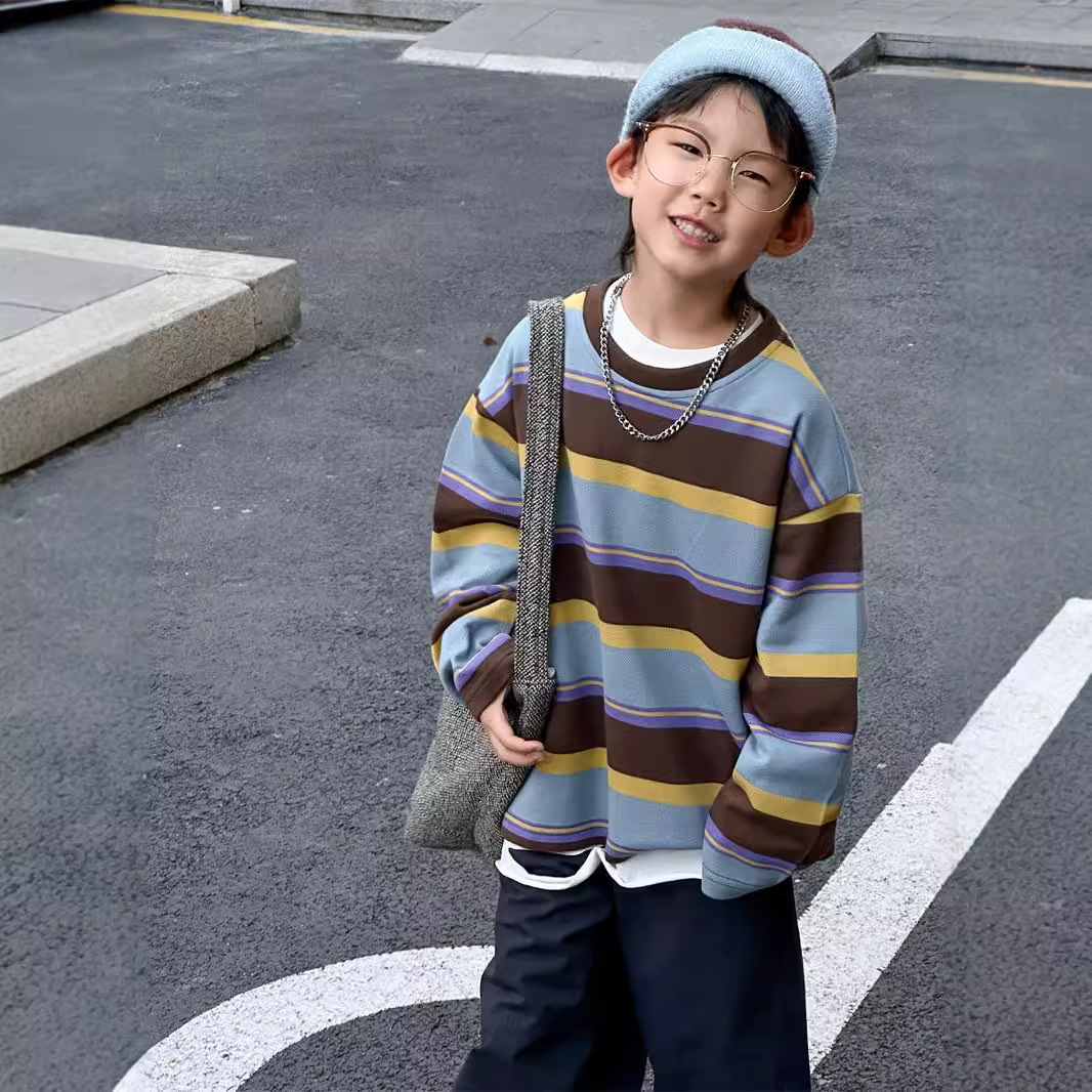 Loose Boys' Clothes Stripes