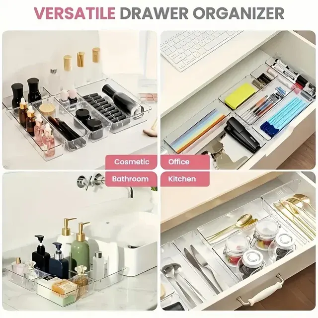 Clear Cosmetic Storage Boxes with Drawers 4