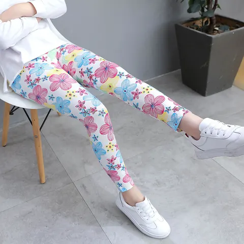 Leggings Modal Cropped Pants Outer Wear Girls' Stretch
