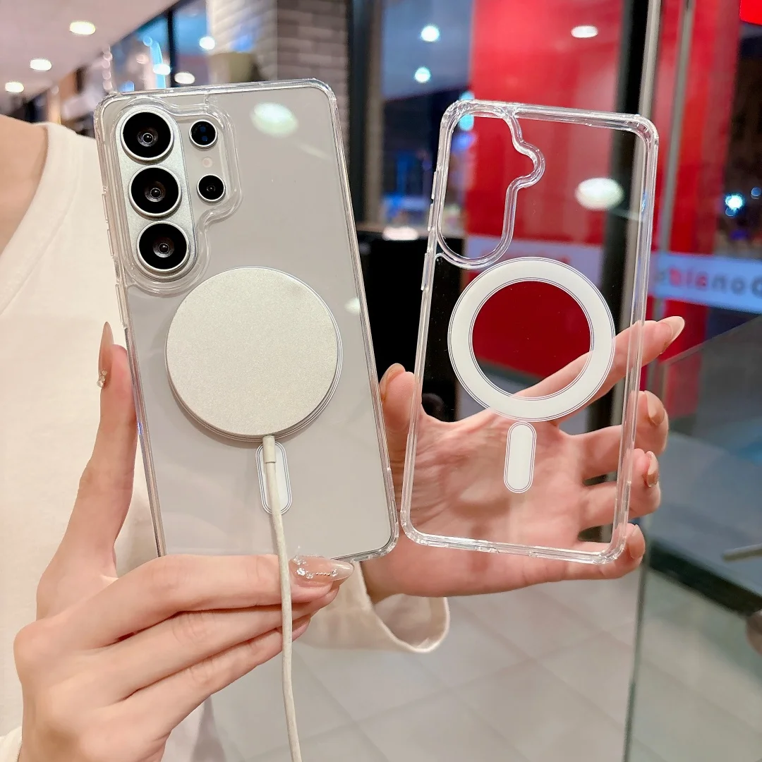 Magnetische Lade-Handyhülle für Samsung Galaxy S26 S25 S24 2