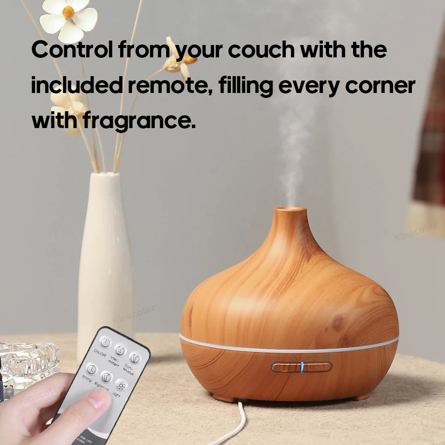 Wood Grain Aroma Diffuser USB Humidifier 2