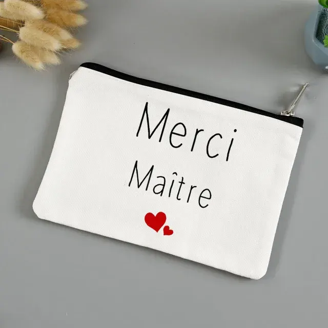 Geschenk zum Lehrertag Make-up-Tasche mit Aufdruck „Thank You 2