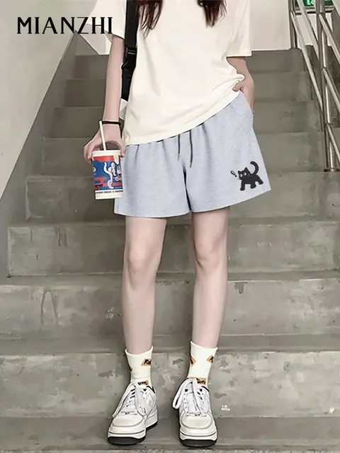 Shorts mit Katzenmuster 2