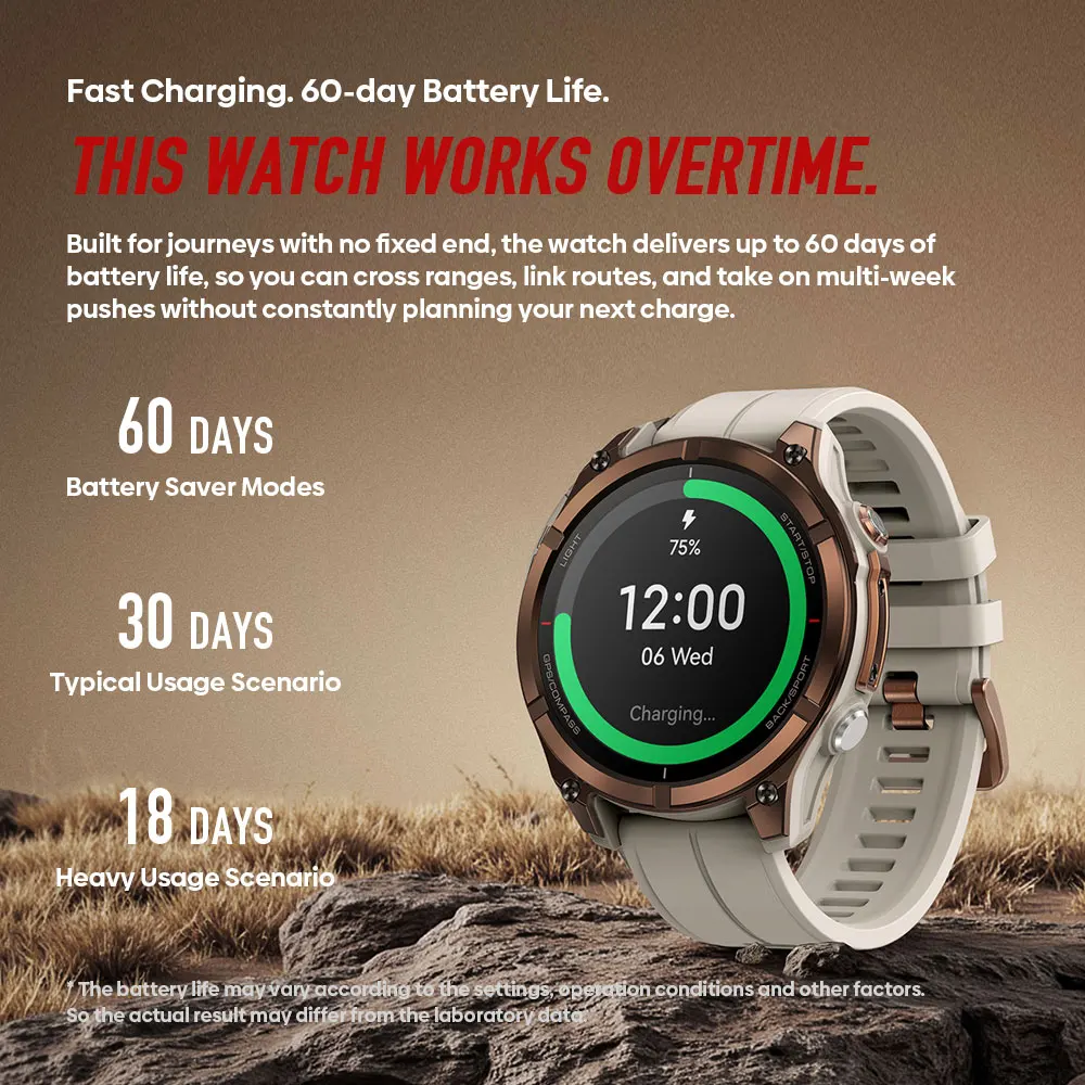 Outdoor Smartwatch with AMOLED Display and GPS 4