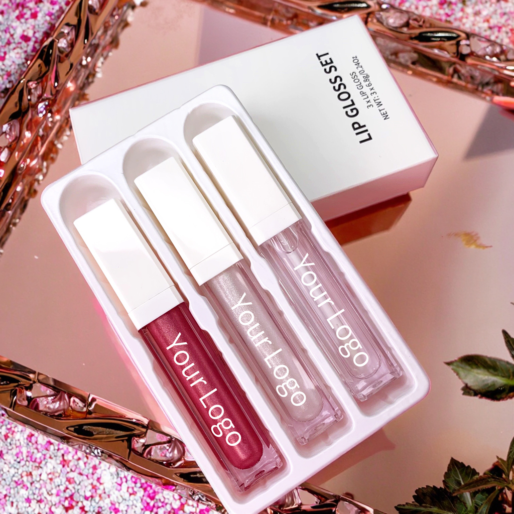 Vegan Glitter Shimmer Lipgloss Set 2
