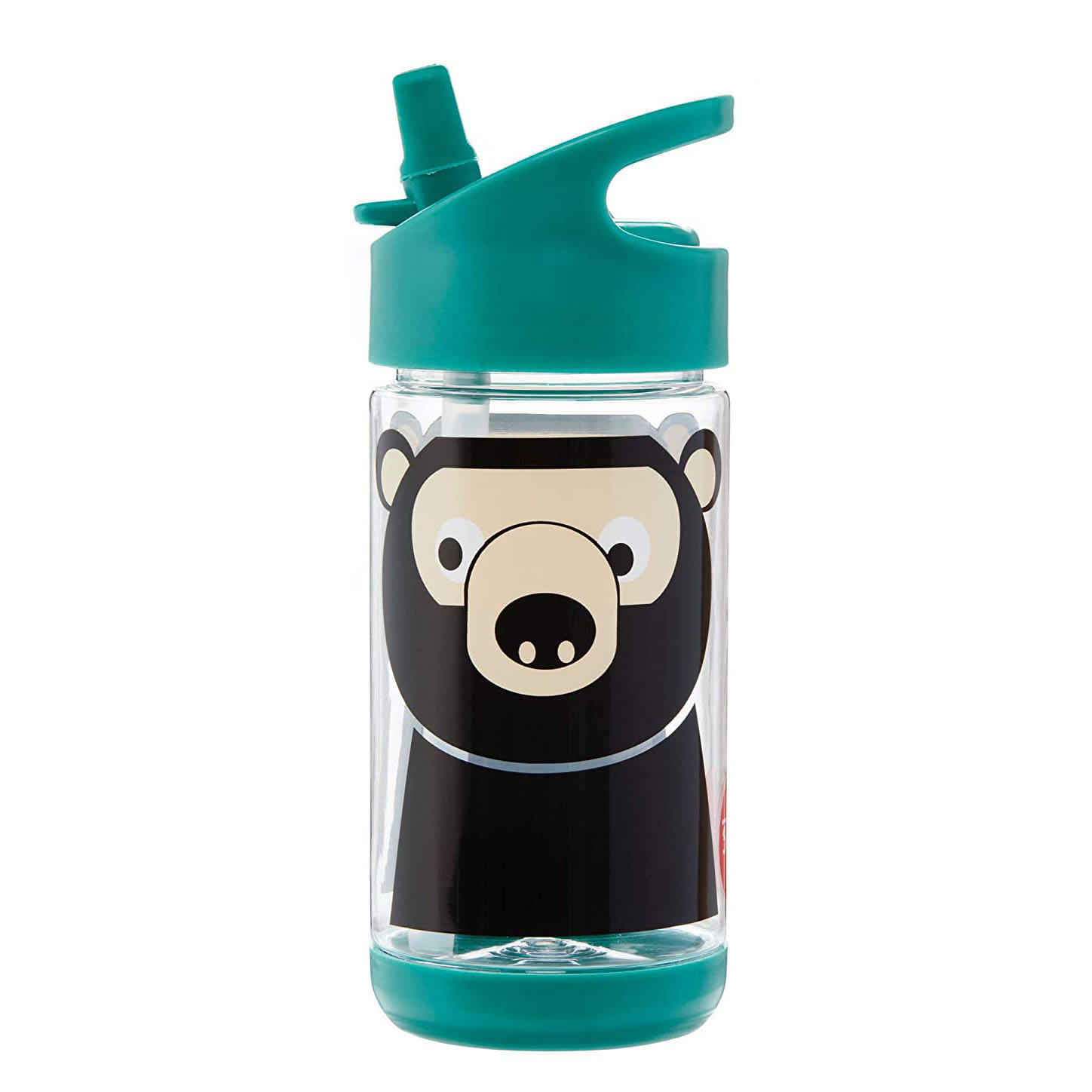 Bunte Kinder Trinkflasche mit Strohhalm 2