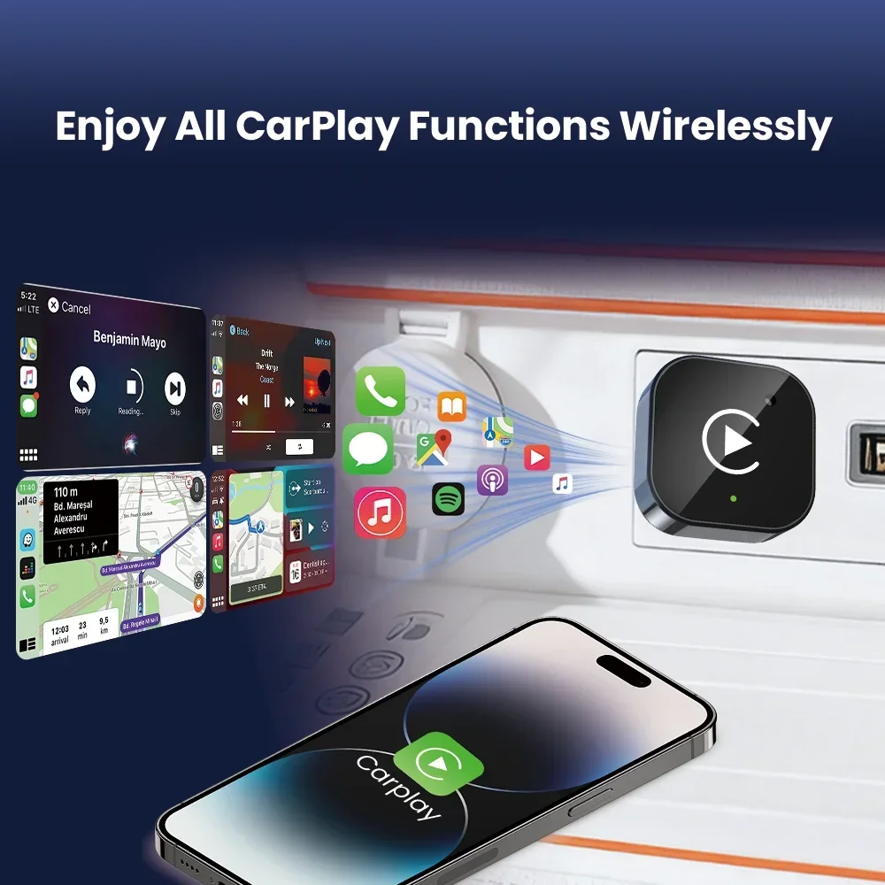 Wireless CarPlay Adapter for Android Auto 4