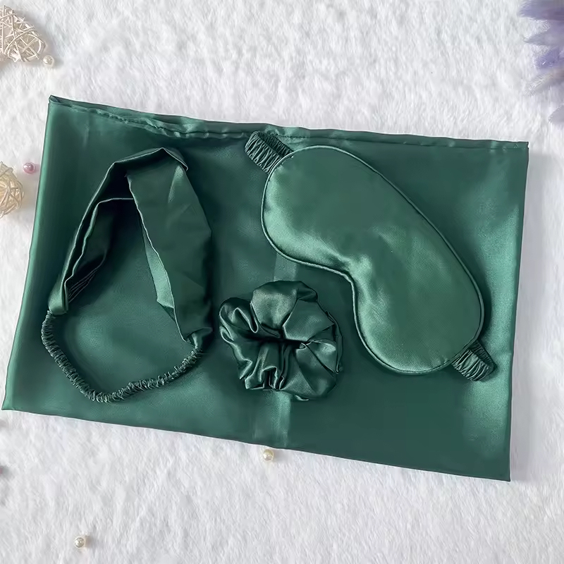 Satin Sleep Eye Mask Set with Hairband 4