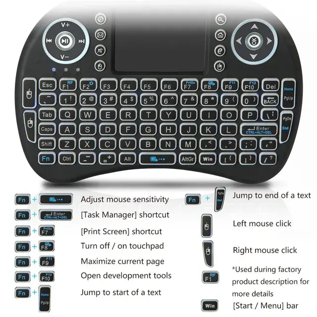 Wireless Keyboard with Touchpad 3