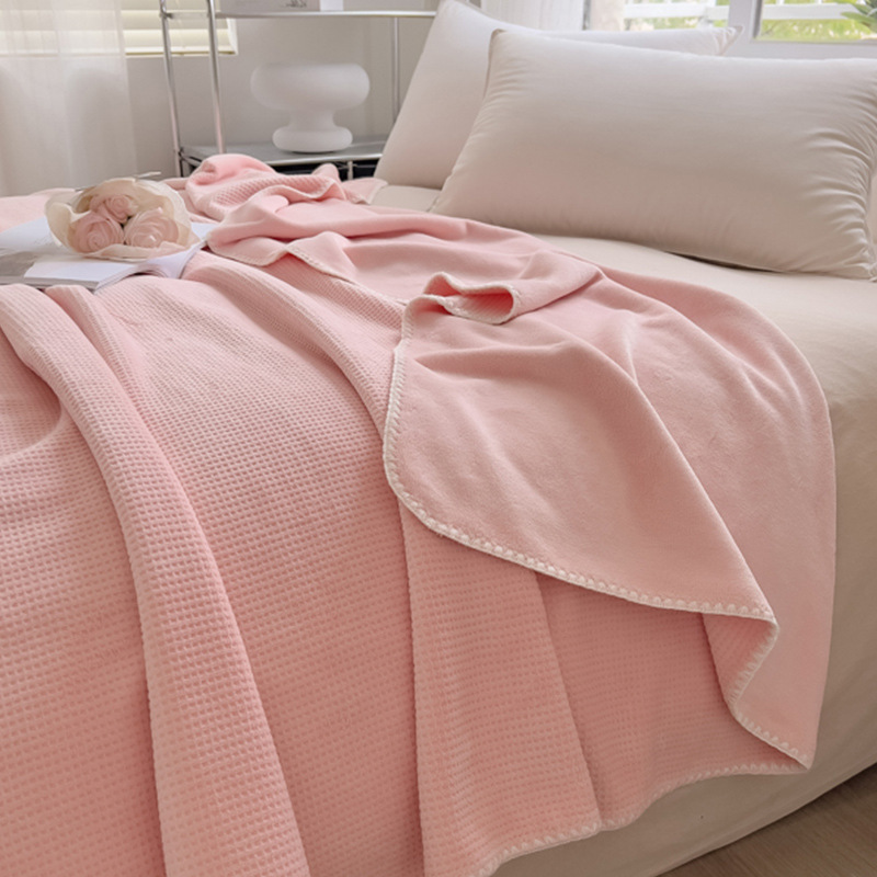 Waffle Velvet Blanket for All Seasons 3