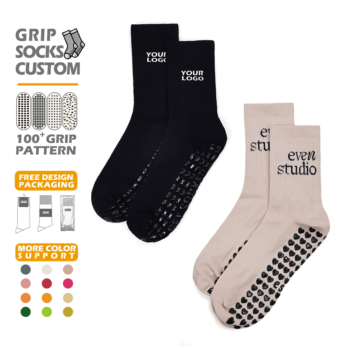 Professional Anti-Slip Women's Yoga Socks Free Sample Spring
