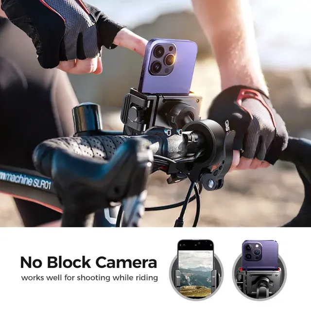 Shockproof Bike and Motorcycle Phone Mount 2