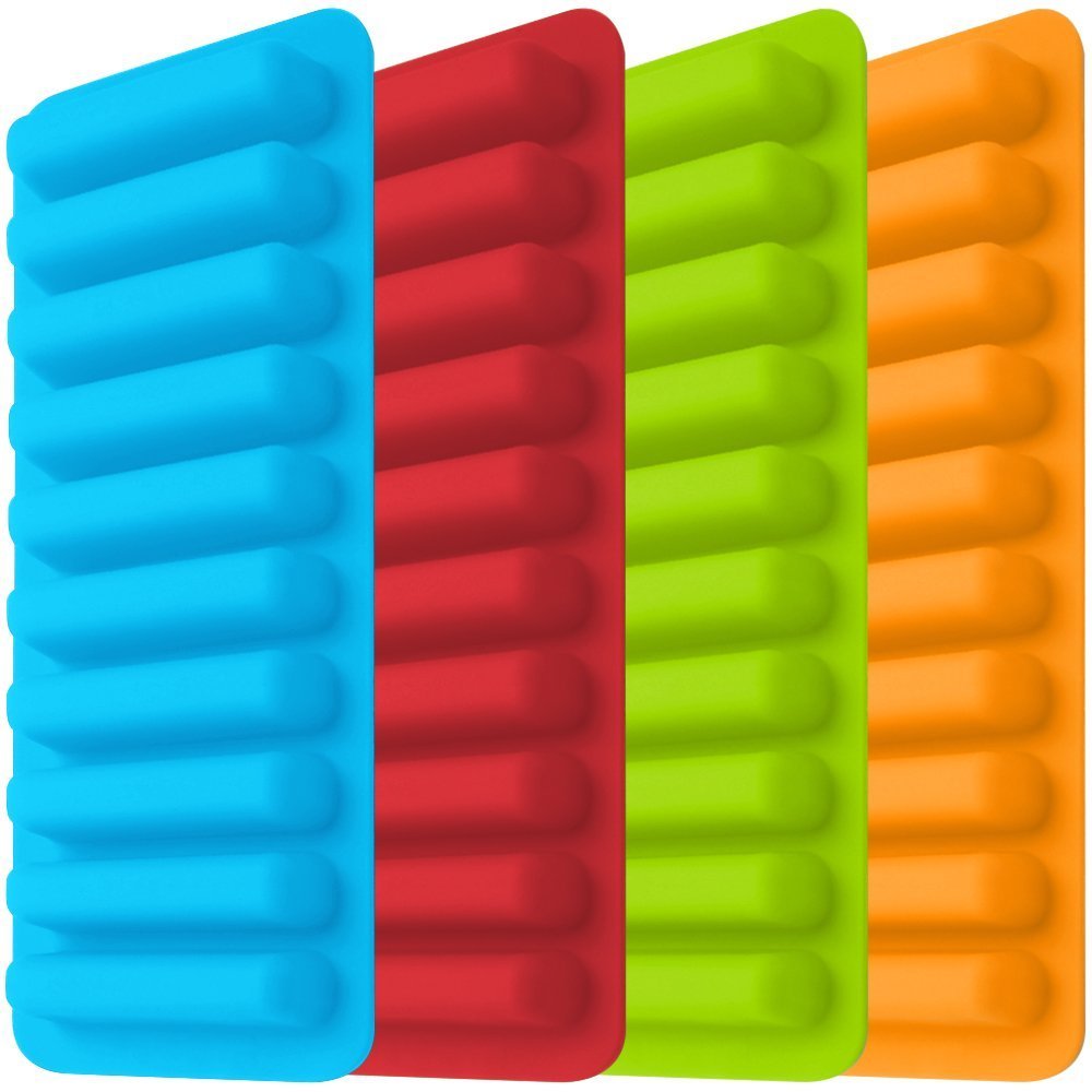 Narrow 10-Cavity Mini Ice Cube Tray