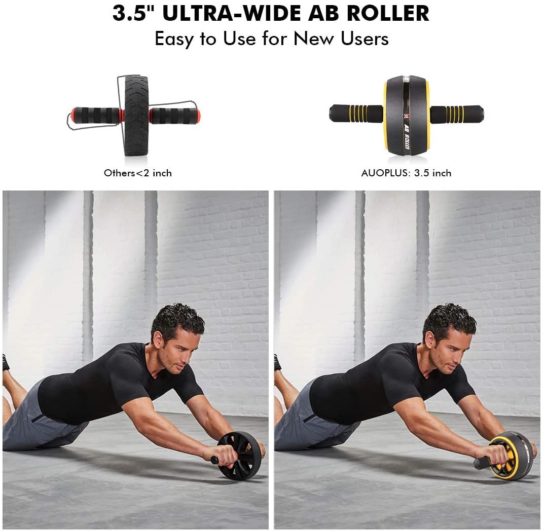 Portable EVA Ab Wheel Roller Set 4