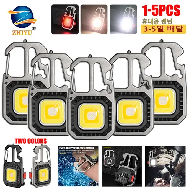 Mini USB Rechargeable LED Keychain Flashlight 1