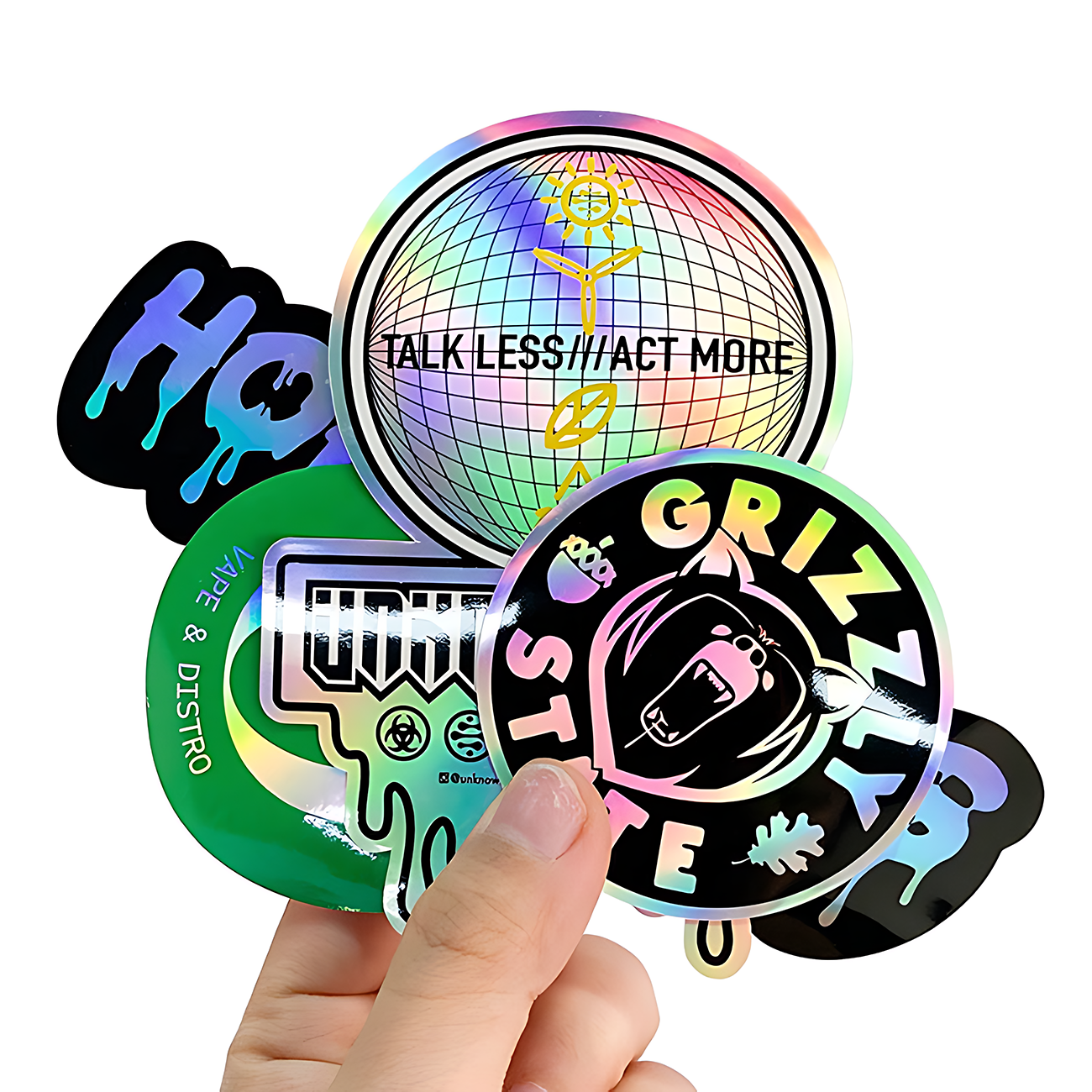 Individual UV Protection Waterproof Die Cut Stickers Adhesive