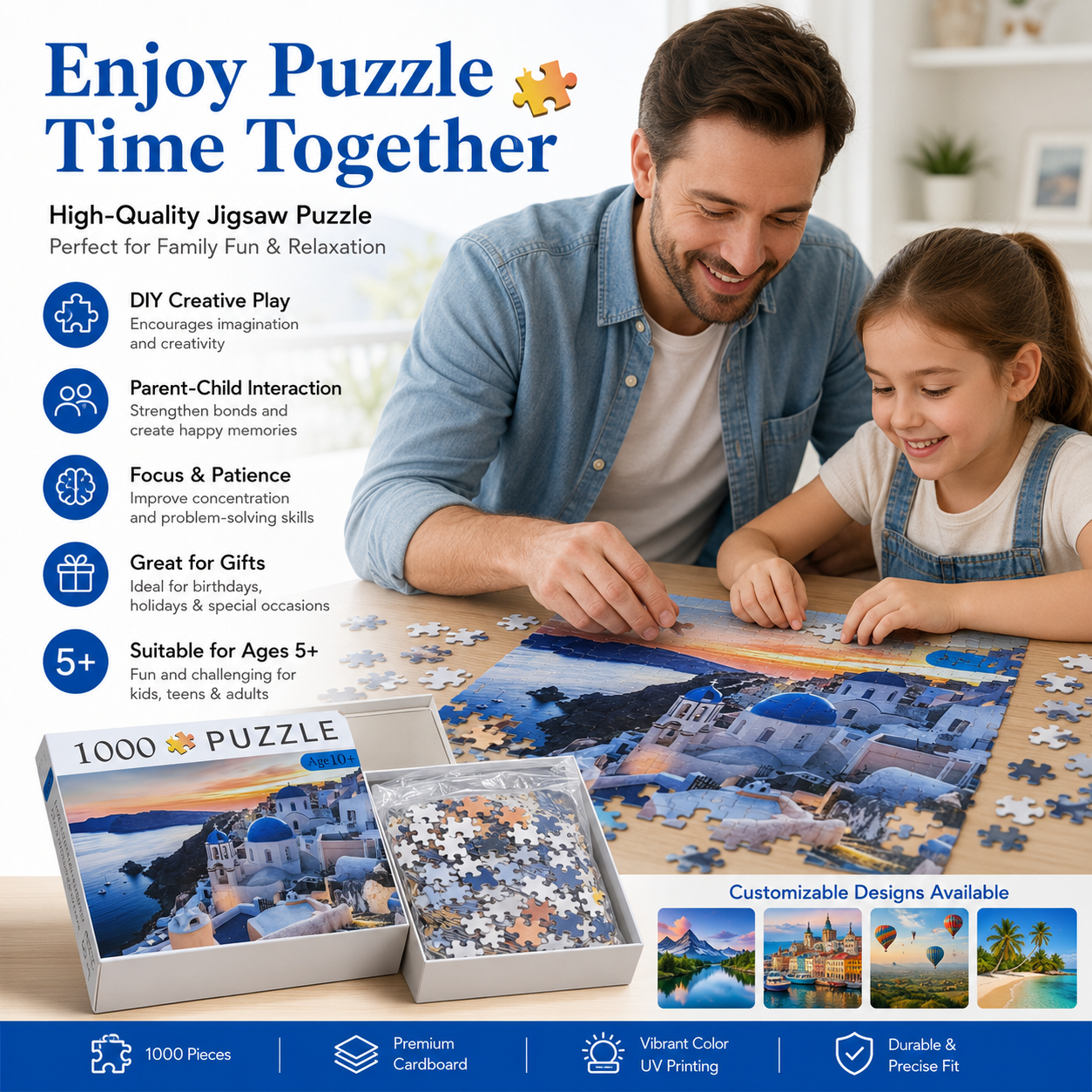 Educational Jigsaw Puzzle 1000 Pieces Adults 2