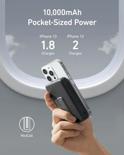 Foldable Magnetic Power Bank 10000 mAh 3