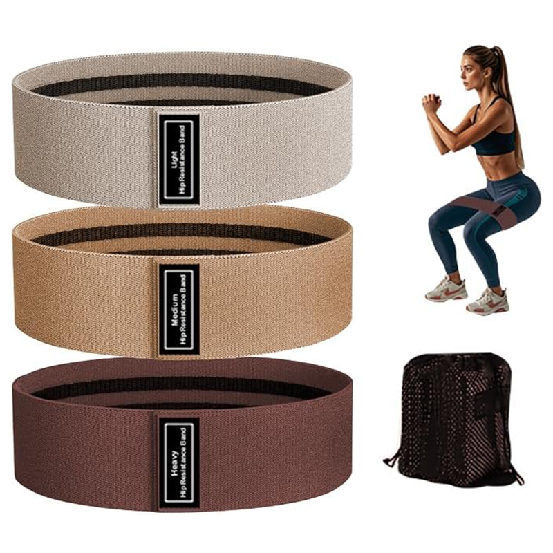 Fitnessbänder Set mit 5 Hüftschlaufen