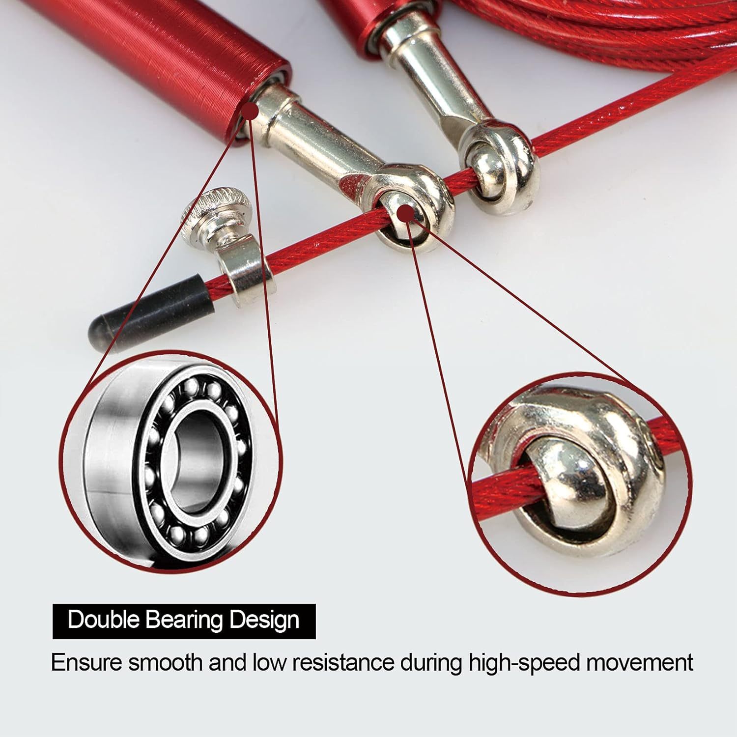 Steel Wire Jump Rope with Aluminum Handles 3
