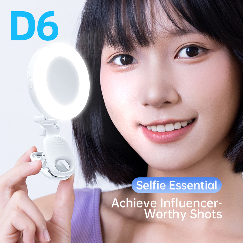 Portable Rechargeable Foldable Ring Light Adjustable Color Temperature