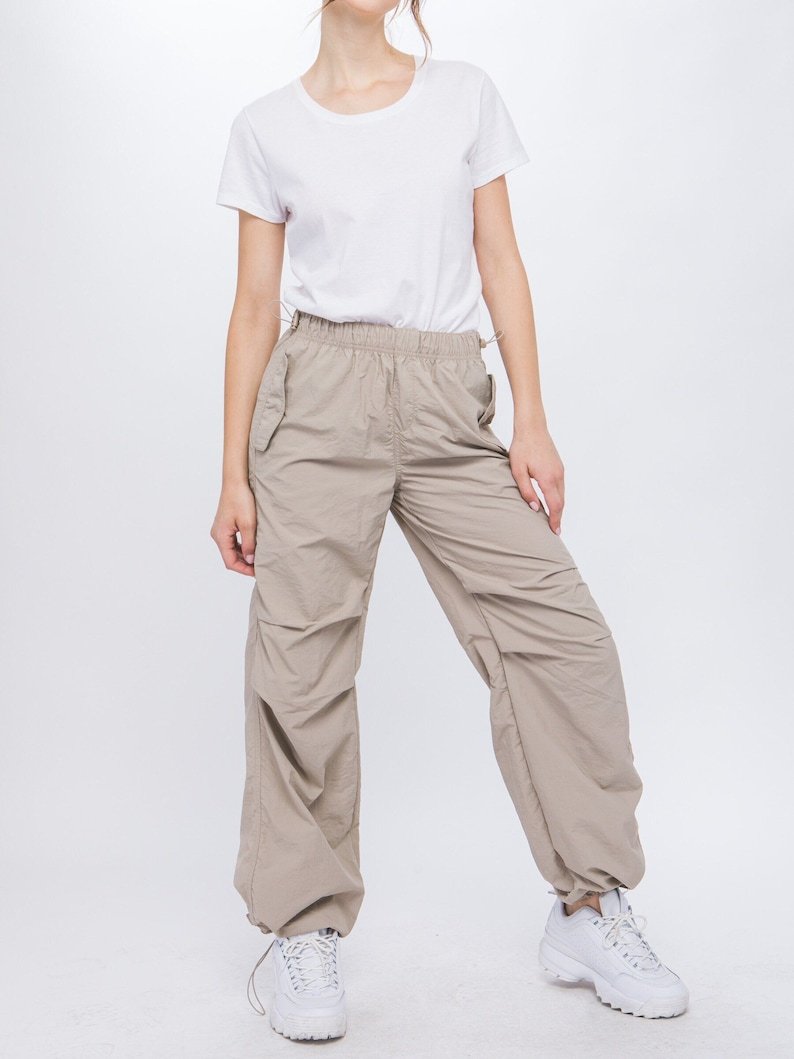 Unisex Drawstring Cargo Pants Streetwear 2