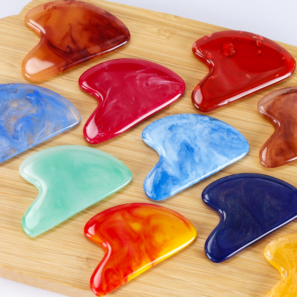 Eco-Friendly Resin Crystal Gua Sha Muscle Scraping Facial 3
