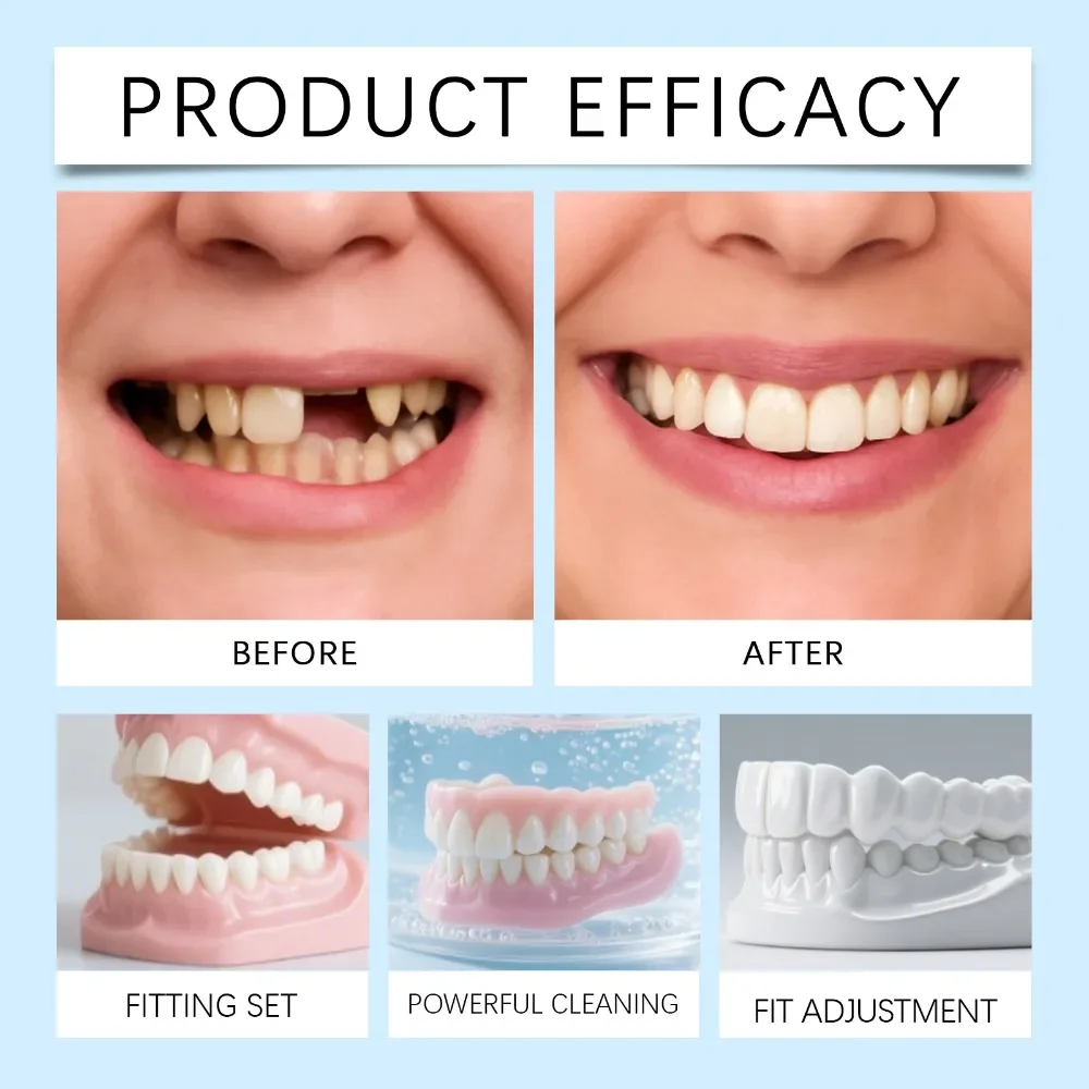 Silicone Full Denture Set for Upper and Lower Jaw 4