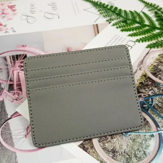 Ultra-Slim Leather Mini Wallet, 4 Slots 3