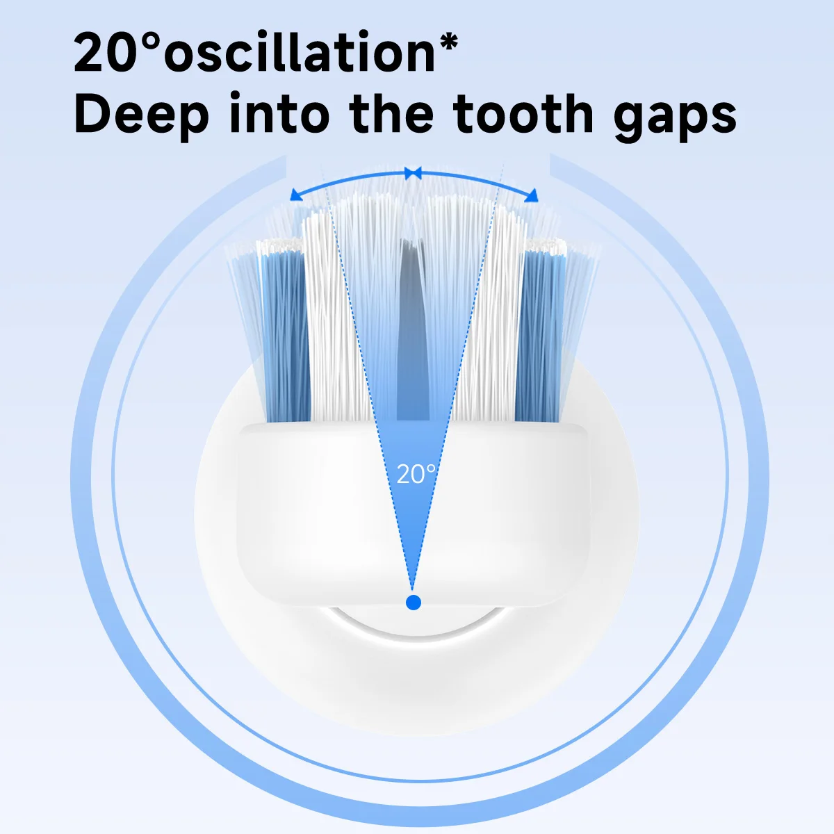 DOCOLAB Elektrische Zahnbürste mit Schallvibration 3-Gang-Modus USB-Aufladung IPX7 4