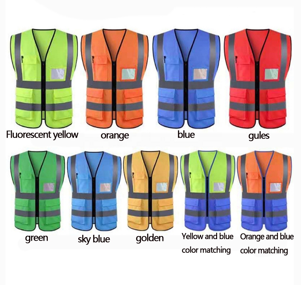 Hi Vis ANSI Class 2 Safety Vest With 4