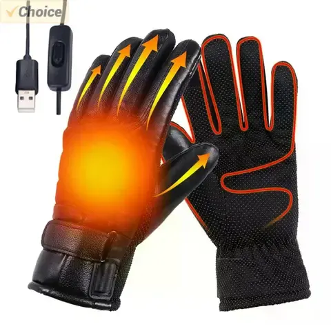 USB Elektrische Beheizte Handschuhe Outdoor Thermo Hand Wärmer