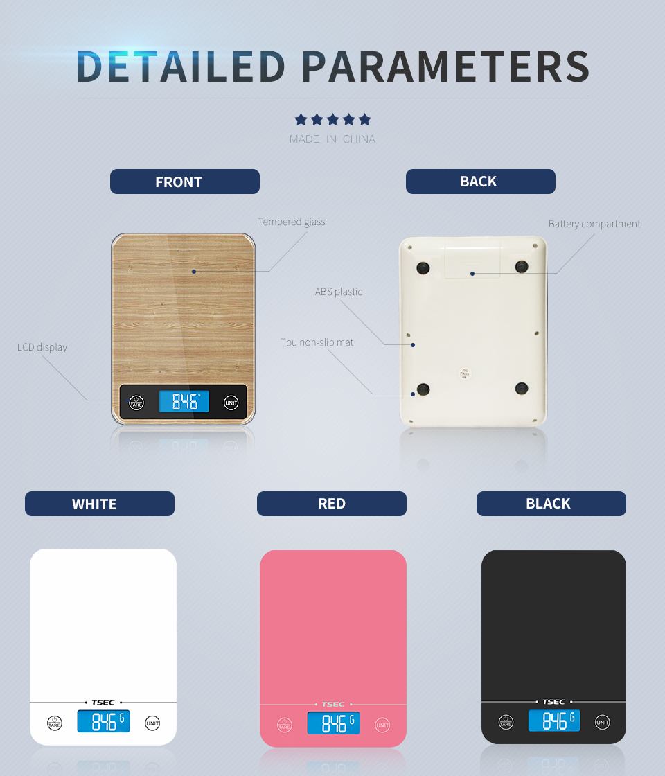 Leaone Smart For Electronic Kitchen Scale Tempered Glass 2