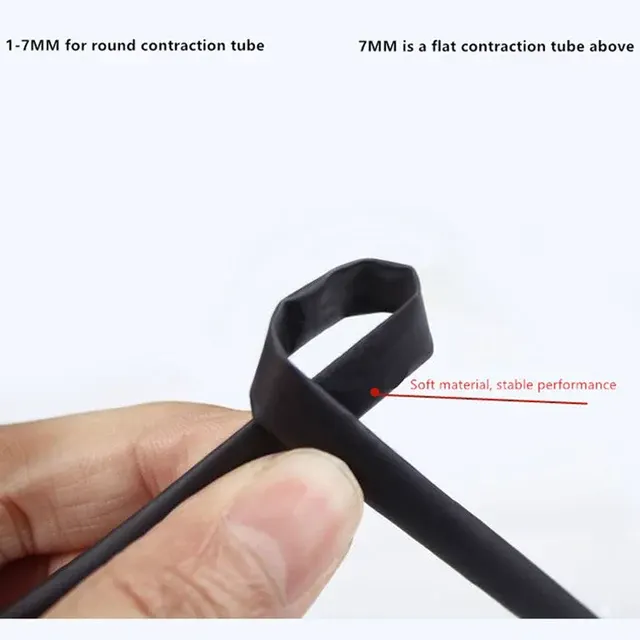 Black Heat Shrink Tubing, 1–6 mm 3