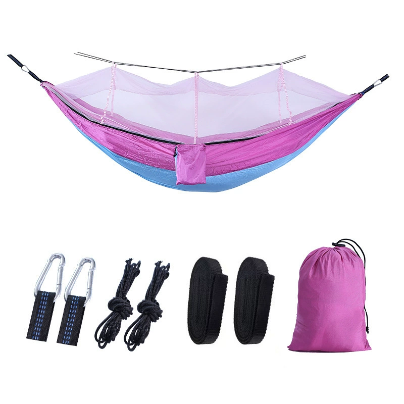 Camouflage Nylon Hammock with Mosquito Net 2