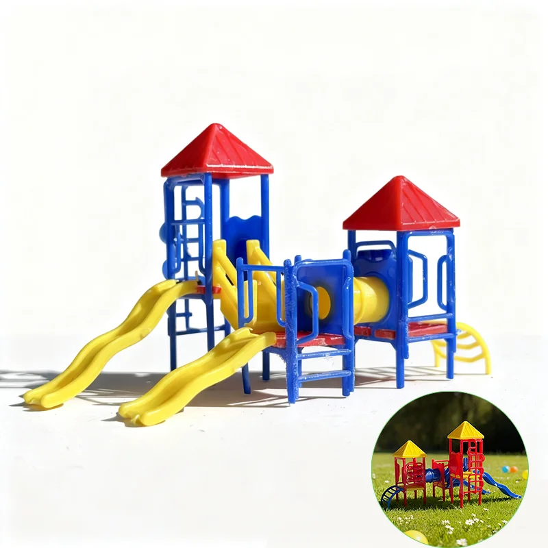 Maßstab 1:87 Kinderrutsche im Ho-Maßstab für Kindergarten Spielplatz