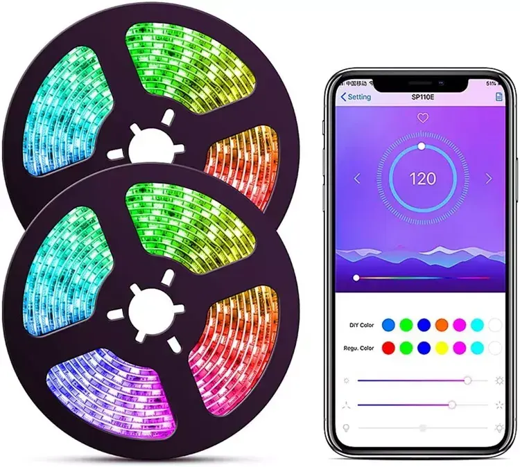 5M RGB LED Strip Light with App Control 3