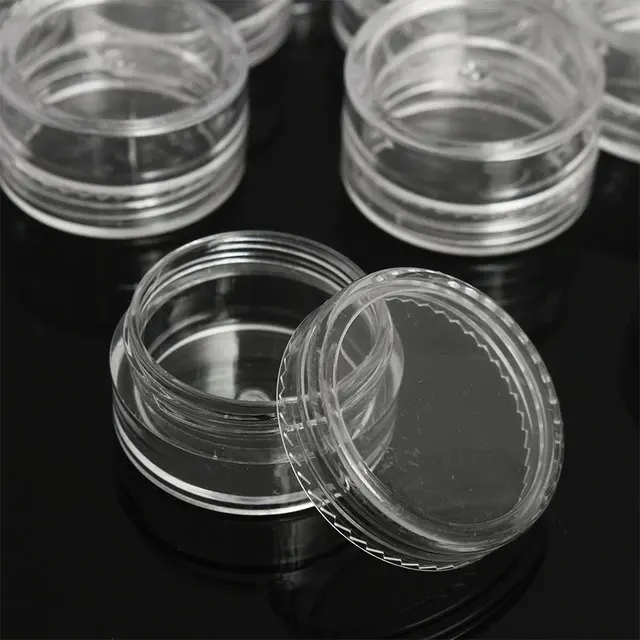 Clear Mini Cream Jars 5 g, 50 Pieces 3